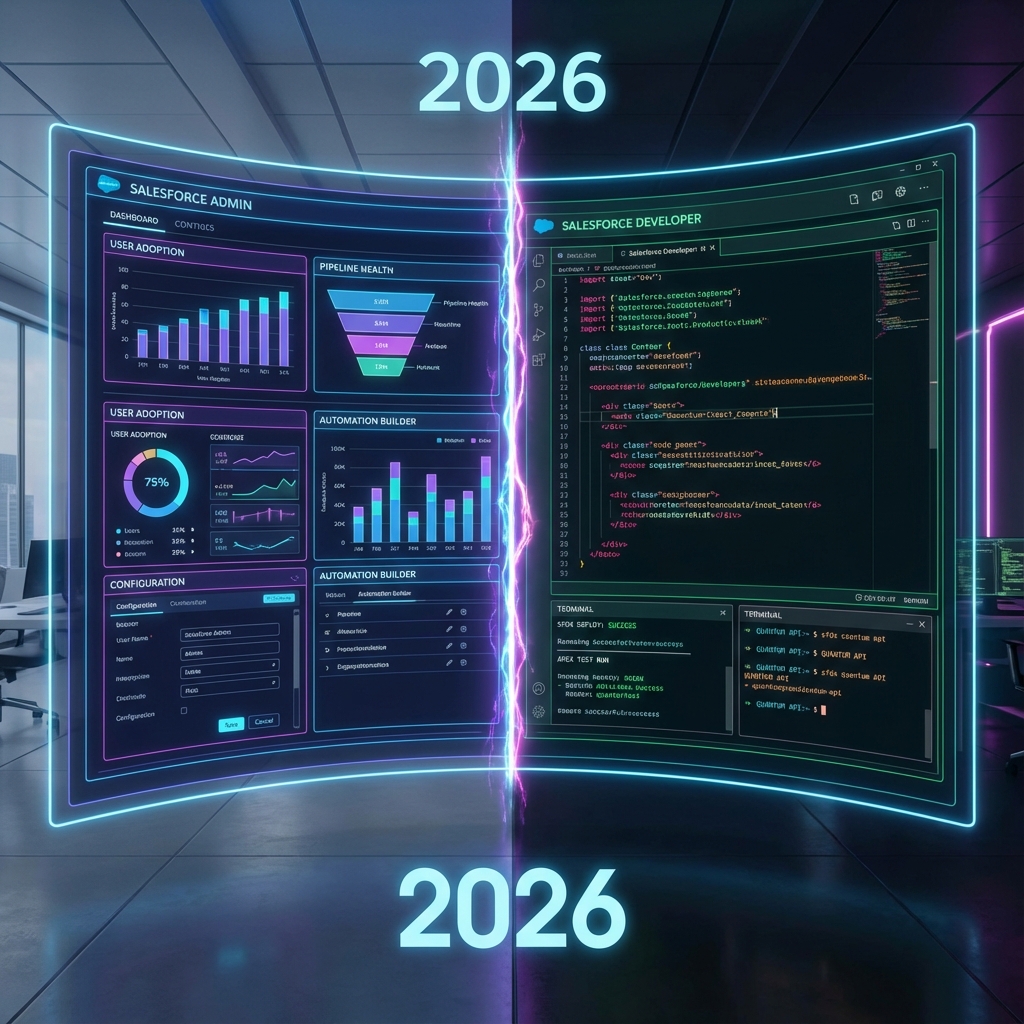 Admin vs. Developer in 2026: Choosing Your Salesforce Career Path